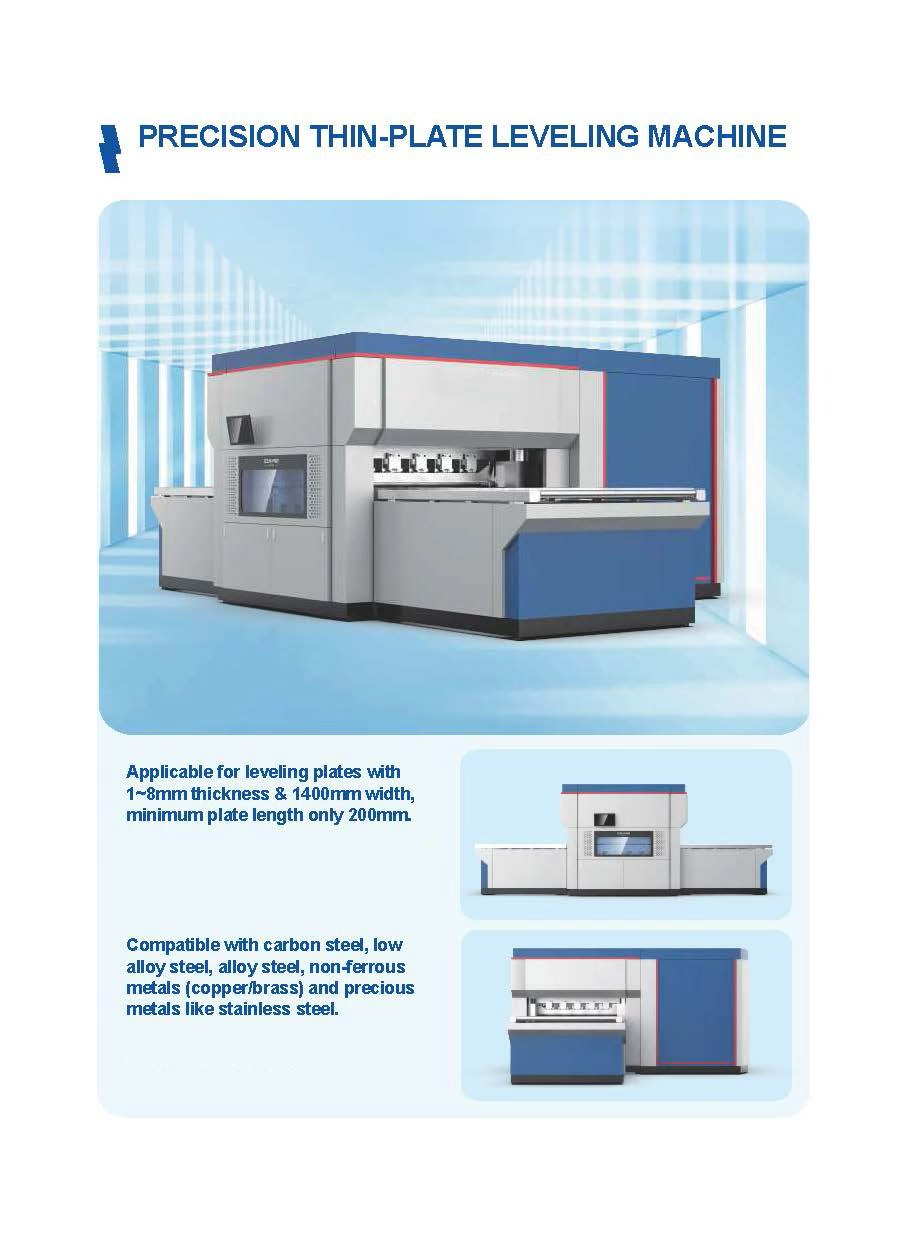 Plate leveling machine
